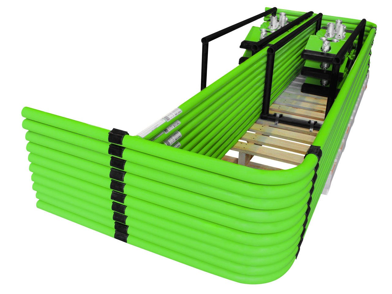 Frontline Guardrail System Non - Penetrating Complete 75' Kit - Lined Out Frontline Guardrail System Non - Penetrating Complete 75' KitWork Safety Harnesses