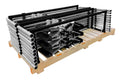 Frontline GUS05HDG Universal 5' Guardrails with Bases Complete Kit (50') - Gray - Lined Out Frontline GUS05HDG Universal 5' Guardrails with Bases Complete Kit (50') - GrayGuardrails