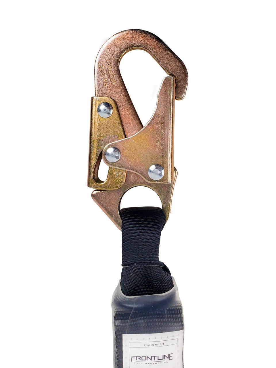 Frontline LIS31S Combat 3' Single Leg Snaphook Lanyard with Internal Shock Absorber - Lined Out Frontline LIS31S Combat 3' Single Leg Snaphook Lanyard with Internal Shock AbsorberWork Safety Harnesses