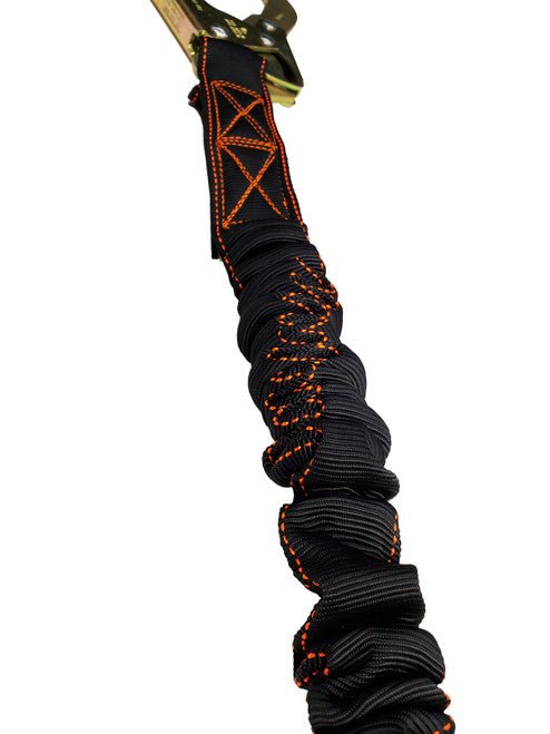 Frontline LIS61R Combat 6' Single Leg Rebar Hook End Lanyard with Internal Shock Absorber - Lined Out Frontline LIS61R Combat 6' Single Leg Rebar Hook End Lanyard with Internal Shock AbsorberWork Safety Harnesses