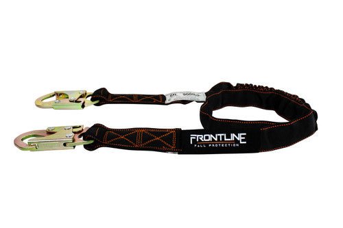 Frontline LIS61S Combat 6' Single Leg Snaphook Lanyard with Internal Shock Absorber - Lined Out Frontline LIS61S Combat 6' Single Leg Snaphook Lanyard with Internal Shock AbsorberWork Safety Harnesses