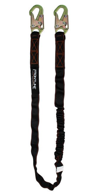 Frontline LIS61S Combat 6' Single Leg Snaphook Lanyard with Internal Shock Absorber - Lined Out Frontline LIS61S Combat 6' Single Leg Snaphook Lanyard with Internal Shock AbsorberWork Safety Harnesses