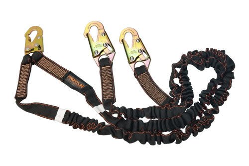Frontline LIS62S Combat 6' Double Leg Snaphook Lanyard with Internal Shock Absorber - Lined Out Frontline LIS62S Combat 6' Double Leg Snaphook Lanyard with Internal Shock AbsorberWork Safety Harnesses