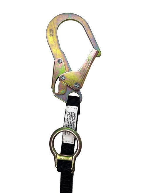 Frontline LPO62RADJ Combat 6' Tie - Back Double Leg Shock Absorbing Lanyard with Rebar Hooks - Lined Out Frontline LPO62RADJ Combat 6' Tie - Back Double Leg Shock Absorbing Lanyard with Rebar HooksWork Safety Harnesses