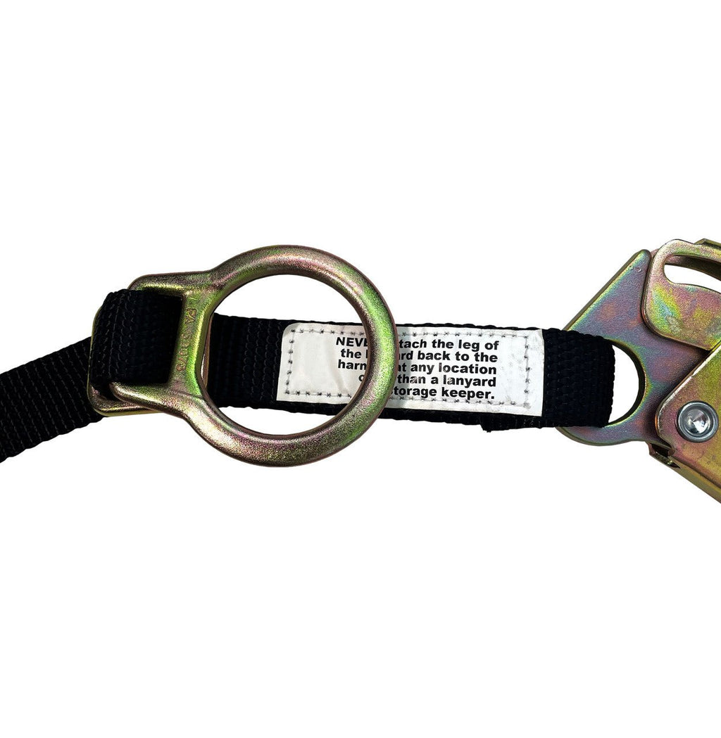 Frontline LPO62RADJ Combat 6' Tie - Back Double Leg Shock Absorbing Lanyard with Rebar Hooks - Lined Out Frontline LPO62RADJ Combat 6' Tie - Back Double Leg Shock Absorbing Lanyard with Rebar HooksWork Safety Harnesses