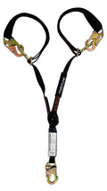 Frontline LPO62SADJ Combat 6' Tie - Back Double Leg Shock Absorbing Lanyard with Snaphooks - Lined Out Frontline LPO62SADJ Combat 6' Tie - Back Double Leg Shock Absorbing Lanyard with SnaphooksWork Safety Harnesses