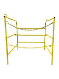 Frontline Manhole Guardrail 42" x 42" Yellow - Lined Out Frontline Manhole Guardrail 42" x 42" YellowGuardrails