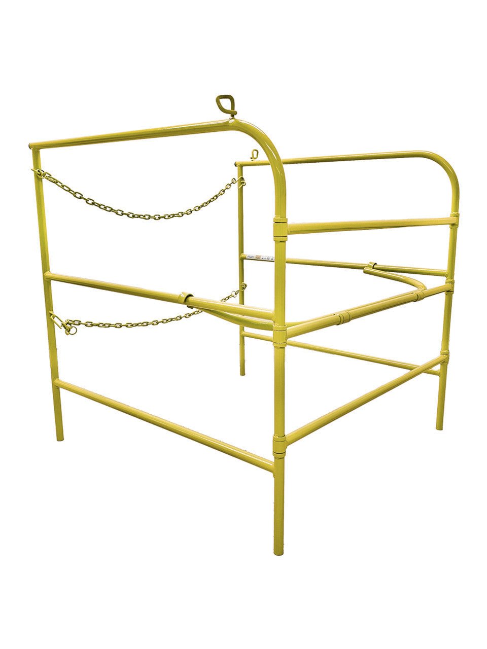 Frontline Manhole Guardrail 42" x 42" Yellow - Lined Out Frontline Manhole Guardrail 42" x 42" YellowGuardrails