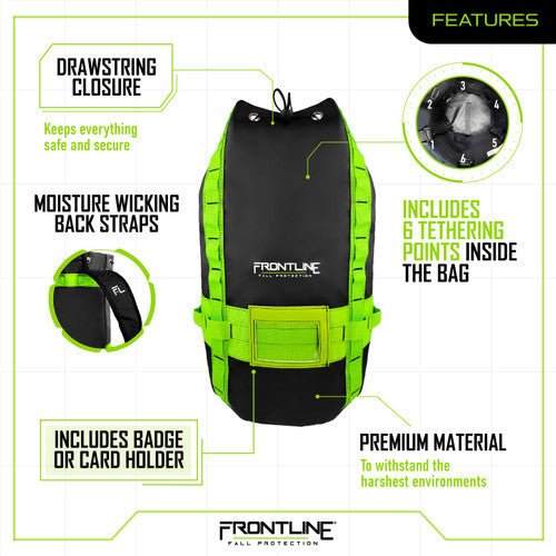 Frontline MPBAG50 Fall Protection for Tools and Storage Vinyl Bag - Lined Out Frontline MPBAG50 Fall Protection for Tools and Storage Vinyl BagWork Safety Harnesses