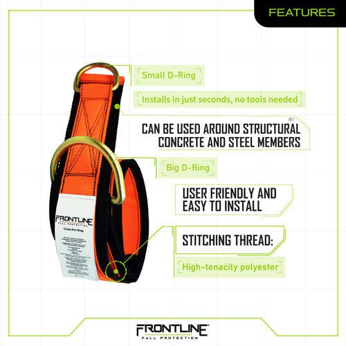 Frontline MPS Cross Arm Strap with Reinforced Webbing 12' - Lined Out Frontline MPS Cross Arm Strap with Reinforced Webbing 12'Work Safety Harnesses