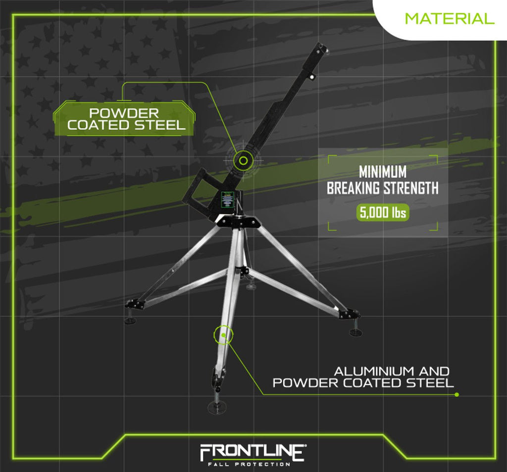 Frontline QAN75 - US Patriot Quadpod Confined Space System - Made in USA - Lined Out Frontline QAN75 - US Patriot Quadpod Confined Space System - Made in USAWork Safety Harnesses
