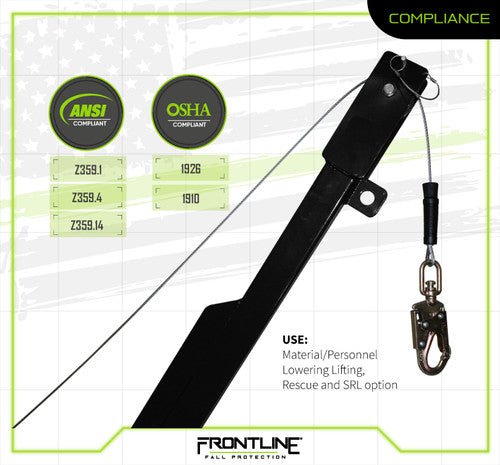 Frontline QAN75 - US Patriot Quadpod Confined Space System - Made in USA - Lined Out Frontline QAN75 - US Patriot Quadpod Confined Space System - Made in USAWork Safety Harnesses