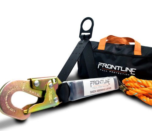 Frontline RK5PTB25 Combat Complete Roofers Kit with 25' Lifeline - Lined Out Frontline RK5PTB25 Combat Complete Roofers Kit with 25' LifelineWork Safety Harnesses