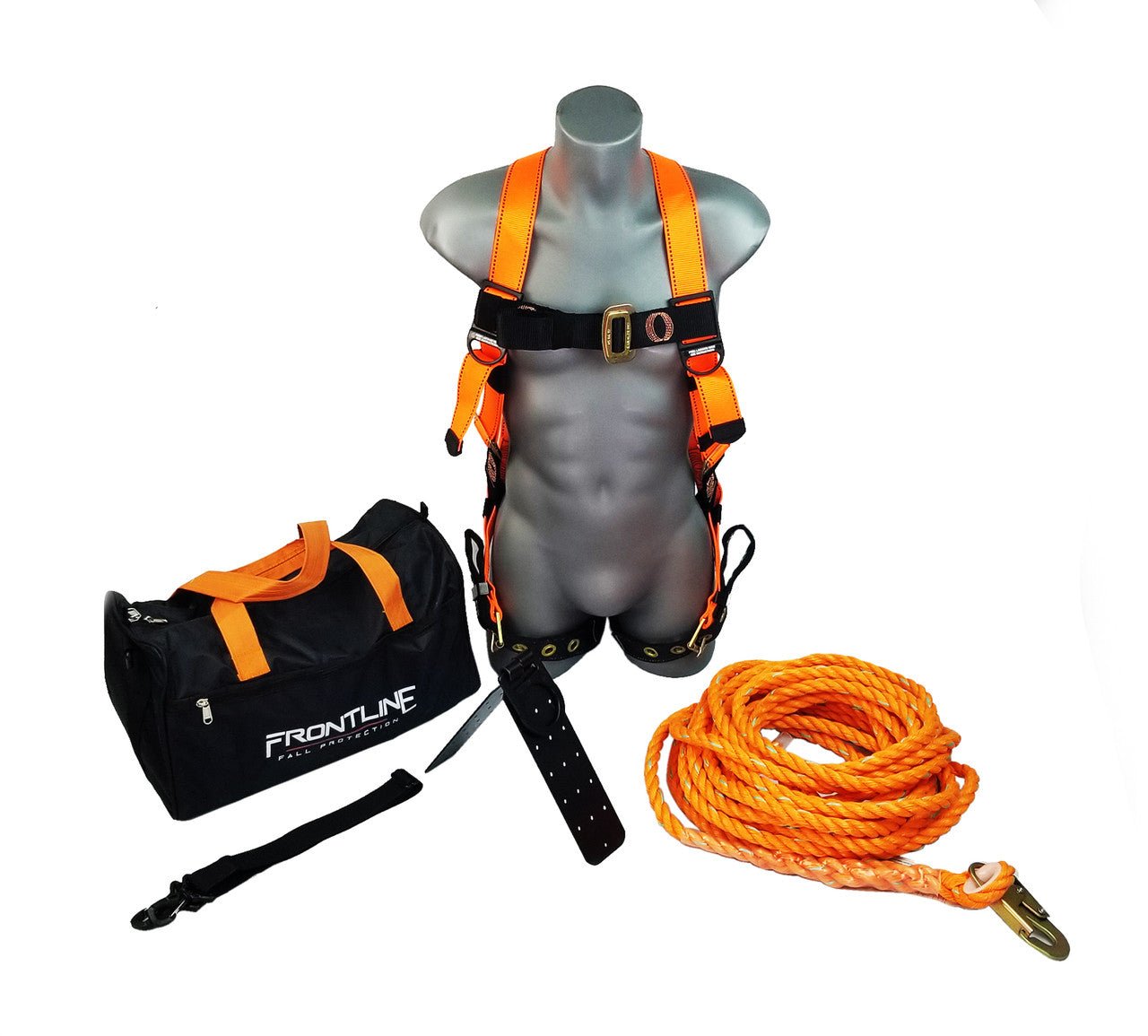 Frontline RK5PTB25 Combat Complete Roofers Kit with 25' Lifeline - Lined Out Frontline RK5PTB25 Combat Complete Roofers Kit with 25' LifelineWork Safety Harnesses