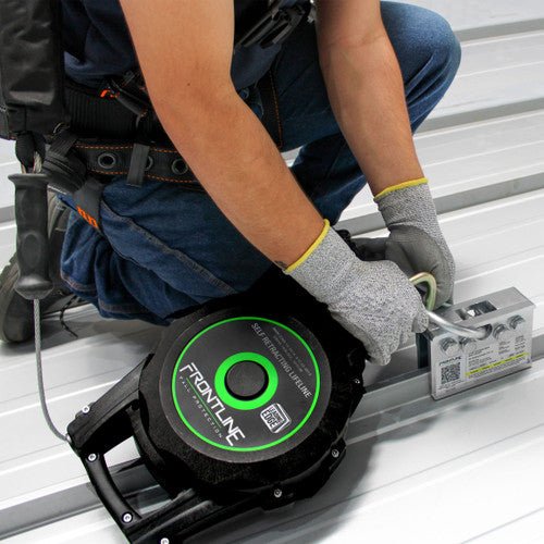 Frontline RO2W 2 - Way Standing Seam Roof Anchor - Lined Out Frontline RO2W 2 - Way Standing Seam Roof AnchorWork Safety Harnesses