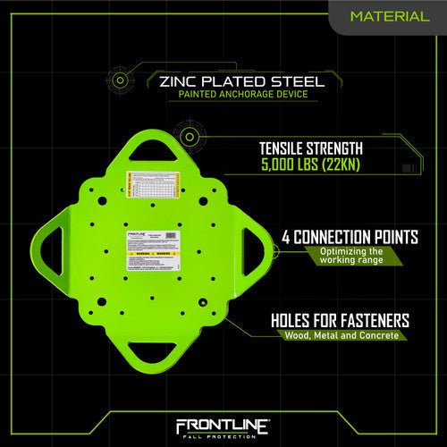 Frontline RO4W Multifunction 4 - Way Anchor - Lined Out Frontline RO4W Multifunction 4 - Way AnchorWork Safety Harnesses