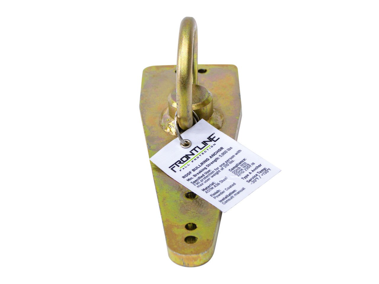 Frontline ROB01 Bull Ring Reusable Roof Anchor - Lined Out Frontline ROB01 Bull Ring Reusable Roof AnchorWork Safety Harnesses