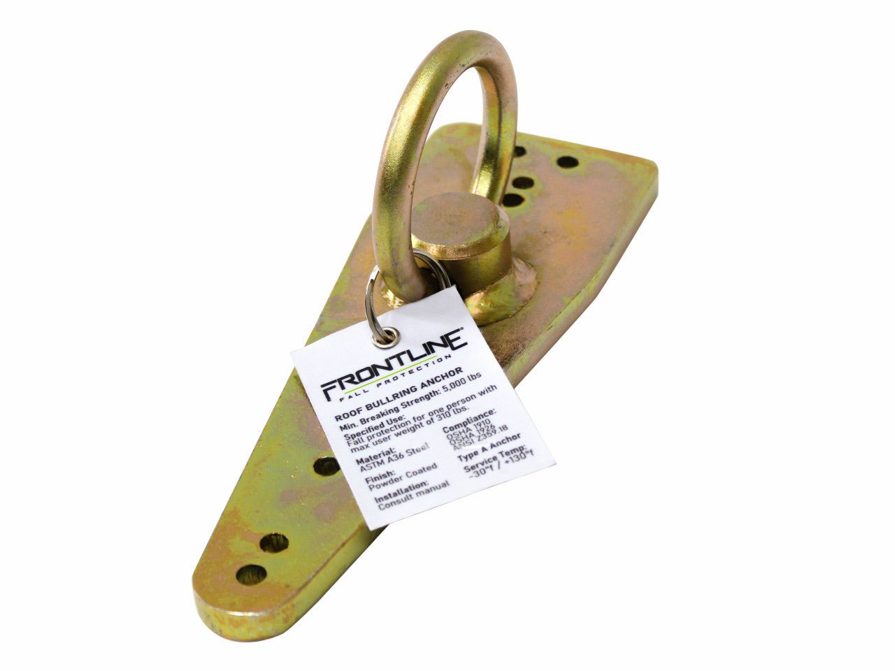 Frontline ROB01 Bull Ring Reusable Roof Anchor - Lined Out Frontline ROB01 Bull Ring Reusable Roof AnchorWork Safety Harnesses