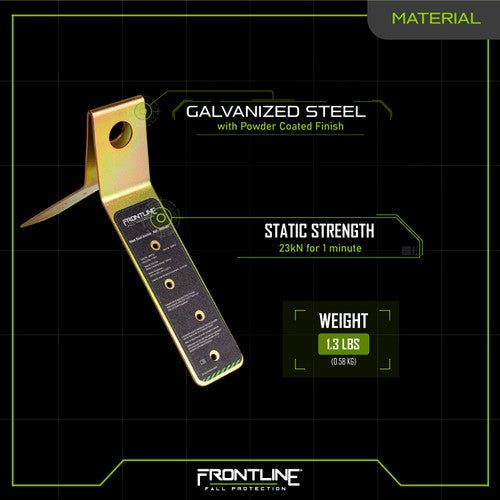 Frontline ROSU02 Hinged Steel Roof Anchor - Lined Out Frontline ROSU02 Hinged Steel Roof AnchorWork Safety Harnesses
