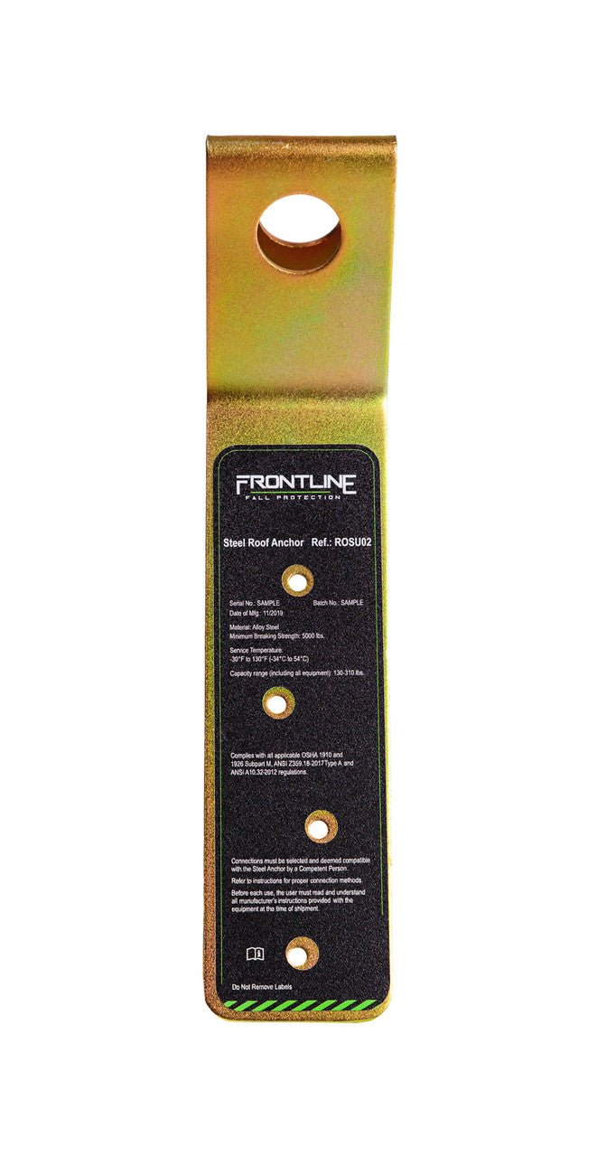 Frontline ROSU02 Hinged Steel Roof Anchor - Lined Out Frontline ROSU02 Hinged Steel Roof AnchorWork Safety Harnesses