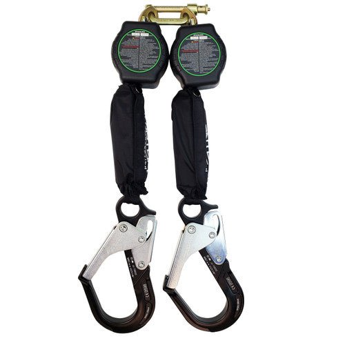 Frontline RPA062RA Aramid Twin Fiber Web 6' SRL with Aluminum Rebar Hook Ends - Lined Out Frontline RPA062RA Aramid Twin Fiber Web 6' SRL with Aluminum Rebar Hook EndsWork Safety Harnesses