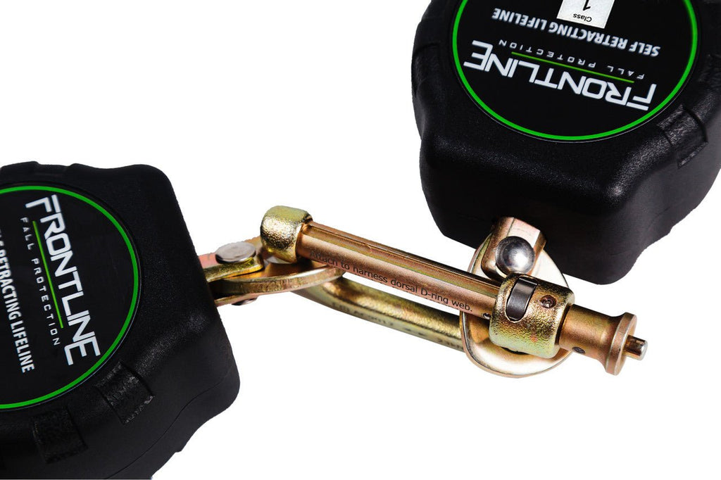 Frontline RPA062S Aramid Twin Fiber Web Single Leg 6' SRL with Steel Snap Hook Ends - Lined Out Frontline RPA062S Aramid Twin Fiber Web Single Leg 6' SRL with Steel Snap Hook EndsWork Safety Harnesses