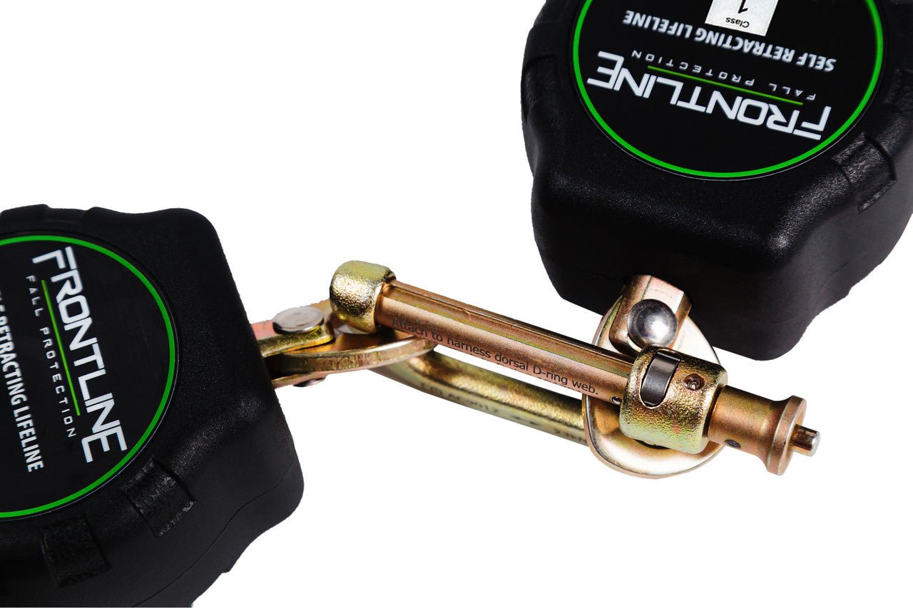 Frontline RPA062S Aramid Twin Fiber Web Single Leg 6' SRL with Steel Snap Hook Ends - Lined Out Frontline RPA062S Aramid Twin Fiber Web Single Leg 6' SRL with Steel Snap Hook EndsWork Safety Harnesses