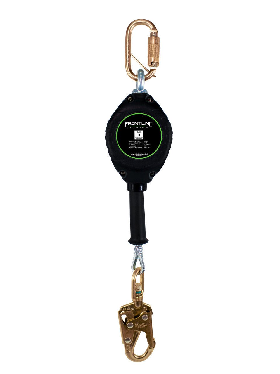 Frontline RPG Cable Single Leg SRL with Steel Snap Hook End - Lined Out Frontline RPG Cable Single Leg SRL with Steel Snap Hook EndWork Safety Harnesses