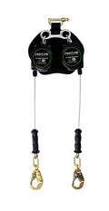 Frontline RPG082SLE Leading Edge Cable Twin Leg 8' SRL with Steel Snap Hook Ends - Lined Out Frontline RPG082SLE Leading Edge Cable Twin Leg 8' SRL with Steel Snap Hook EndsWork Safety Harnesses