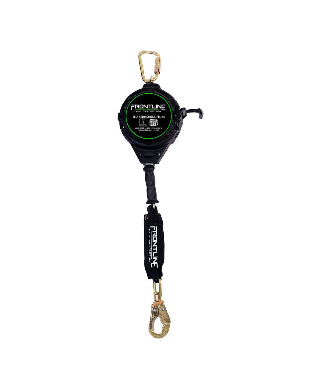 Frontline RPGCLE Leading Edge Cable Single Leg SRL with Steel Snap Hook End with Carry on Handle and Tagline - Lined Out Frontline RPGCLE Leading Edge Cable Single Leg SRL with Steel Snap Hook End with Carry on Handle and TaglineWork Safety Harnesses