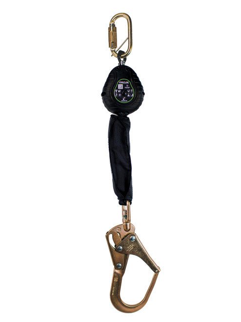 Frontline RPW061R Web Single Leg 6' SRL with Steel Rebar Hook End - Lined Out Frontline RPW061R Web Single Leg 6' SRL with Steel Rebar Hook EndWork Safety Harnesses