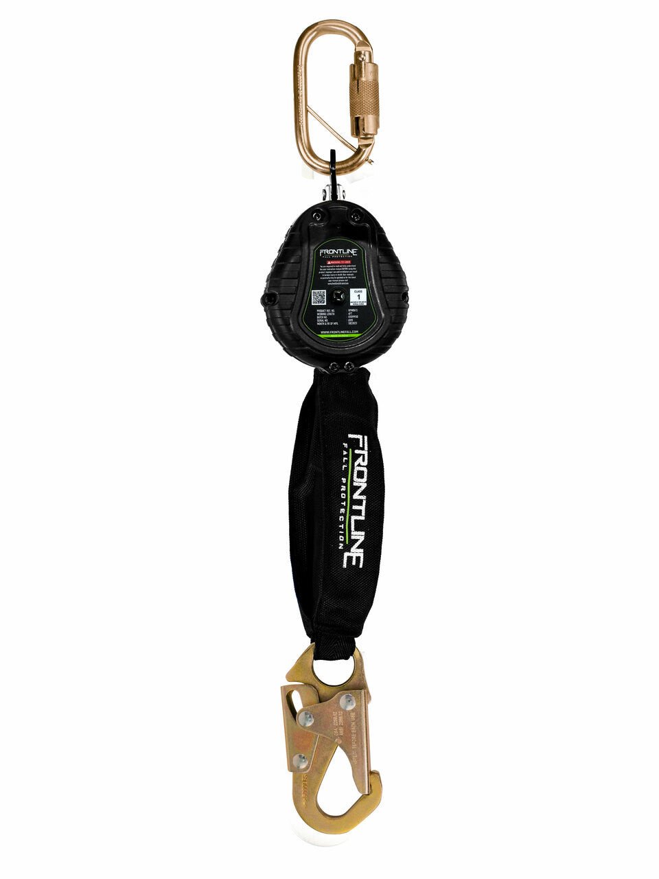 Frontline RPW061S Web Single Leg 6' SRL with Steel Snap Hook End - Lined Out Frontline RPW061S Web Single Leg 6' SRL with Steel Snap Hook EndWork Safety Harnesses