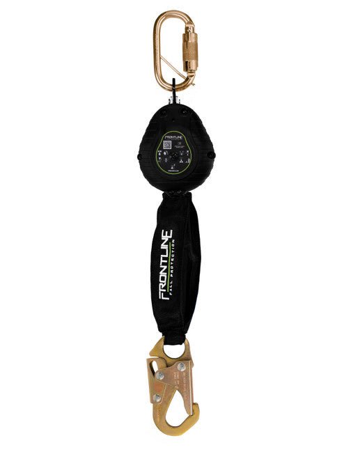 Frontline RPW061S Web Single Leg 6' SRL with Steel Snap Hook End - Lined Out Frontline RPW061S Web Single Leg 6' SRL with Steel Snap Hook EndWork Safety Harnesses