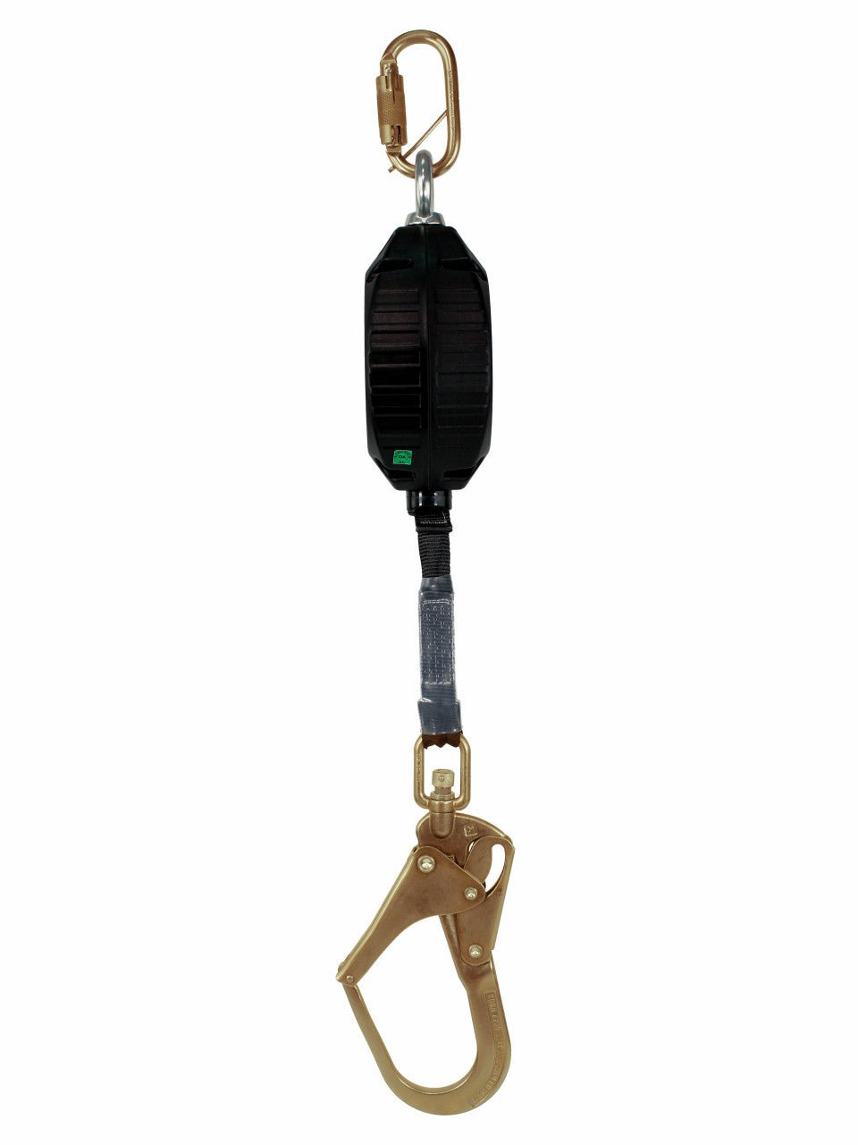 Frontline RPW20R Web Single Leg 20' SRL with Steel Rebar Hook End - Lined Out Frontline RPW20R Web Single Leg 20' SRL with Steel Rebar Hook EndWork Safety Harnesses