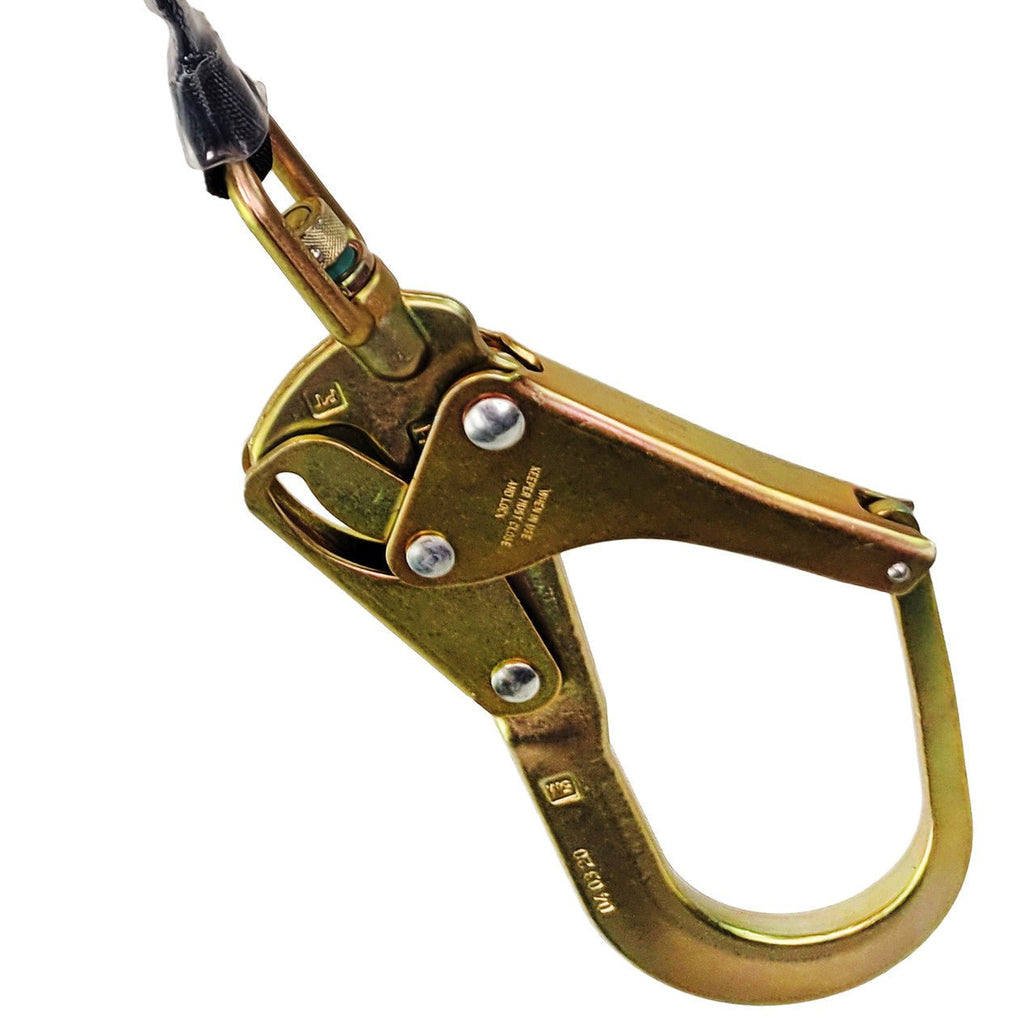Frontline RPW20R Web Single Leg 20' SRL with Steel Rebar Hook End - Lined Out Frontline RPW20R Web Single Leg 20' SRL with Steel Rebar Hook EndWork Safety Harnesses
