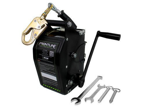 Frontline RUW60 MEGApod 60' Confined Space Winch with Galvanized Steel Cable - Lined Out Frontline RUW60 MEGApod 60' Confined Space Winch with Galvanized Steel CableWork Safety Harnesses