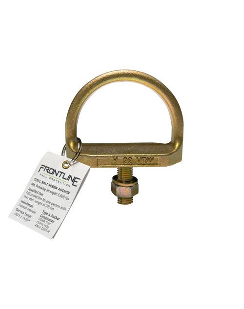 Frontline STB01 Steel Bolt Threaded Anchor - Lined Out Frontline STB01 Steel Bolt Threaded AnchorWork Safety Harnesses