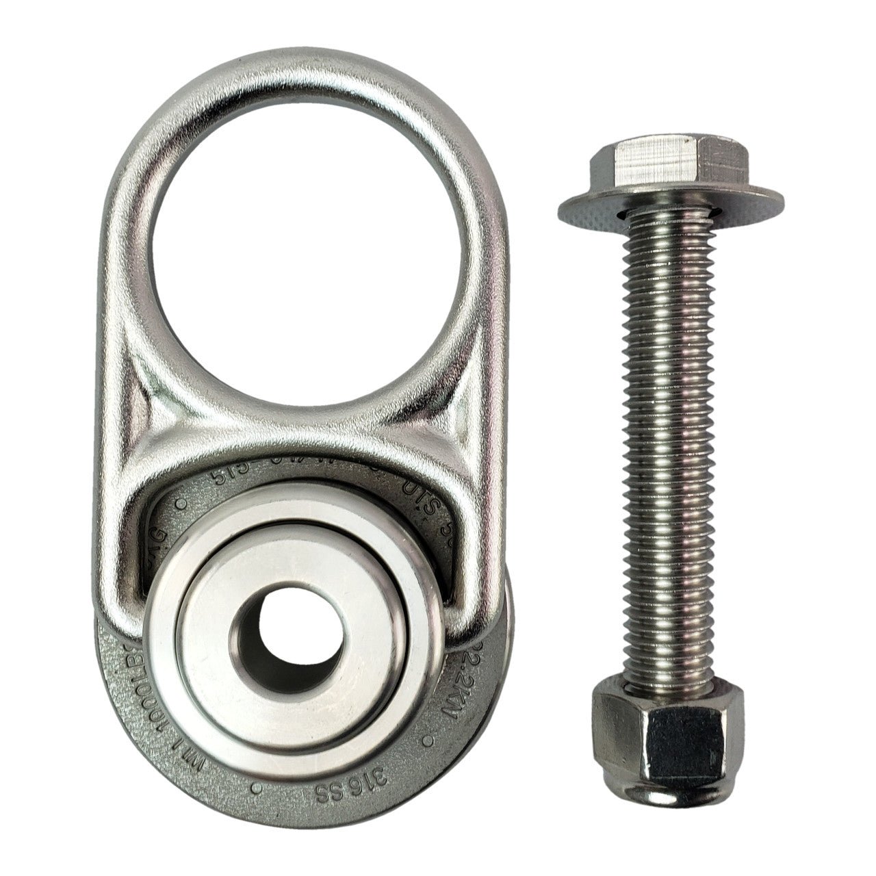 Frontline STM585K - SS MEGA Swivel 360° Stainless Steel 5K Steel Anchor - Lined Out Frontline STM585K - SS MEGA Swivel 360° Stainless Steel 5K Steel AnchorWork Safety Harnesses