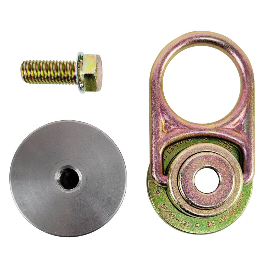 Frontline STMP10K - WO + STM10K - SA MEGA Swivel 10k Steel Anchor with Weld - on Puck - Lined Out Frontline STMP10K - WO + STM10K - SA MEGA Swivel 10k Steel Anchor with Weld - on PuckWork Safety Harnesses