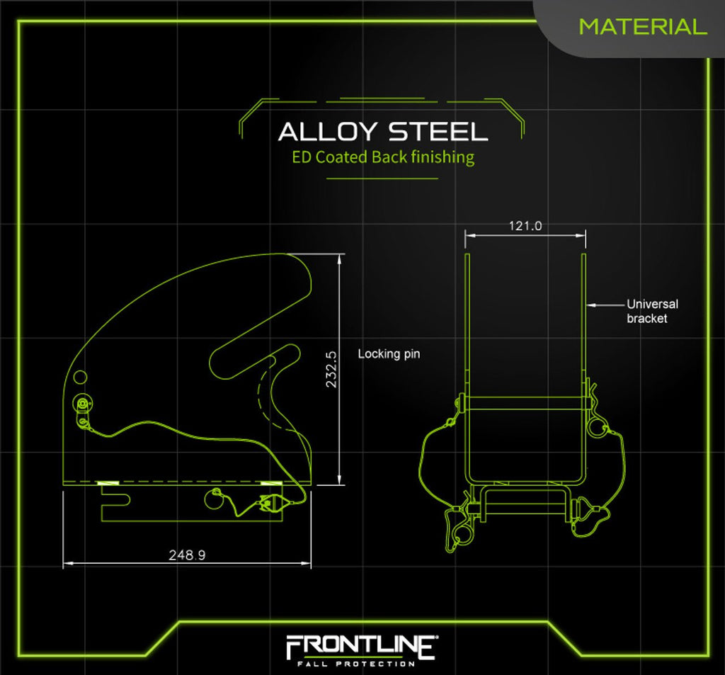 Frontline TACBU MEGApod Universal Bracket for Retrieval SRL - Lined Out Frontline TACBU MEGApod Universal Bracket for Retrieval SRLWork Safety Harnesses