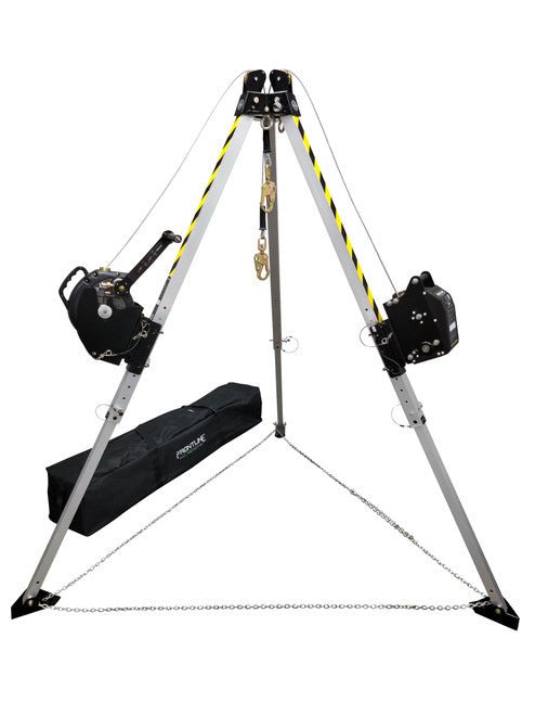 Frontline TAN10RURP MEGApod Confined Space 10' Aluminum Tripod with 60' Winch and 3 - Way SRL - Lined Out Frontline TAN10RURP MEGApod Confined Space 10' Aluminum Tripod with 60' Winch and 3 - Way SRLWork Safety Harnesses