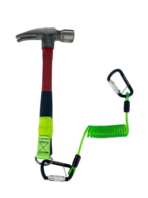 Frontline TLC05 ToolGrip Coil Tool Tether 5 lbs with Double Self - locking Aluminum Carabiner - Lined Out Frontline TLC05 ToolGrip Coil Tool Tether 5 lbs with Double Self - locking Aluminum CarabinerWork Safety Harnesses