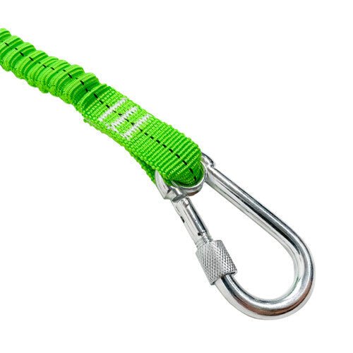 Frontline TLS15 ToolGrip Elastic Tool Tether 15 lbs with Steel Turn Lock Carabiner - Lined Out Frontline TLS15 ToolGrip Elastic Tool Tether 15 lbs with Steel Turn Lock CarabinerWork Safety Harnesses