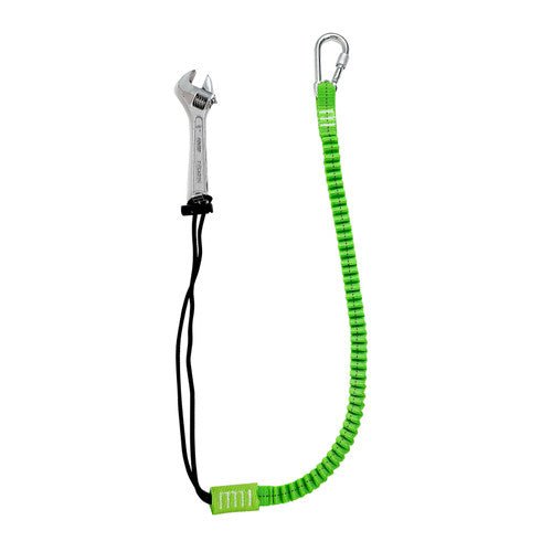 Frontline TLS15 ToolGrip Elastic Tool Tether 15 lbs with Steel Turn Lock Carabiner - Lined Out Frontline TLS15 ToolGrip Elastic Tool Tether 15 lbs with Steel Turn Lock CarabinerWork Safety Harnesses