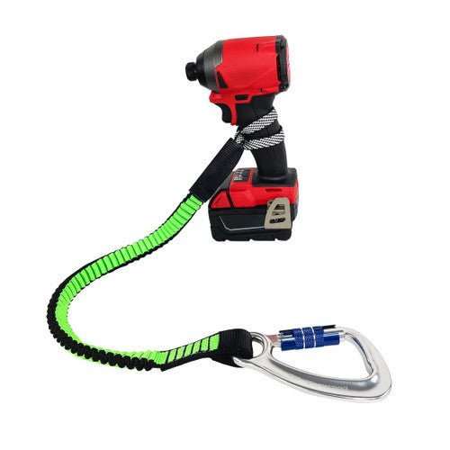 Frontline TLS30 ToolGrip Elastic Tool Tether 30 lbs with Self - locking Aluminum Carabiner - Lined Out Frontline TLS30 ToolGrip Elastic Tool Tether 30 lbs with Self - locking Aluminum CarabinerWork Safety Harnesses