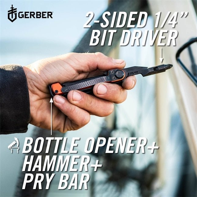 Gerber Gear 1064413 Armbar Trade - Silver - Lined Out Gerber Gear 1064413 Armbar Trade - SilverMultifunction Tools & Knives