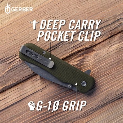 Gerber Gear 1066479 Confidant - Jade - Lined Out Gerber Gear 1066479 Confidant - JadeUtility Knives