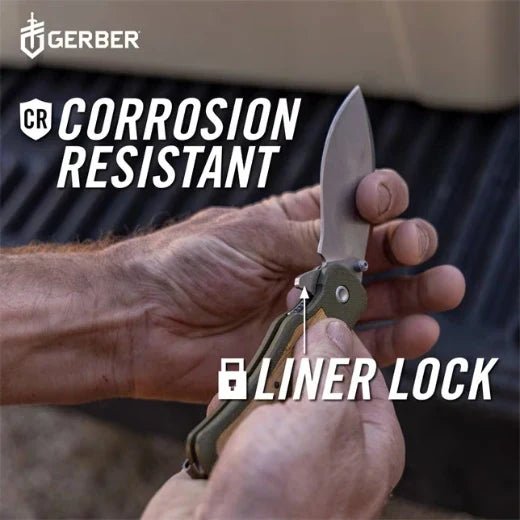 Gerber Gear 1066479 Confidant - Jade - Lined Out Gerber Gear 1066479 Confidant - JadeUtility Knives
