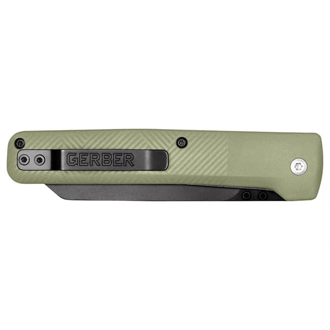 Gerber Gear 1067525 Pledge - Lichen Green - Lined Out Gerber Gear 1067525 Pledge - Lichen GreenUtility Knives
