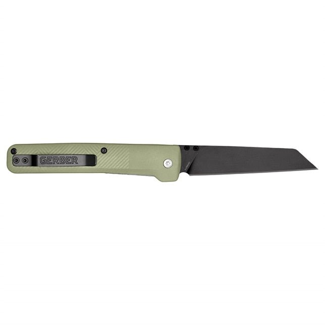 Gerber Gear 1067525 Pledge - Lichen Green - Lined Out Gerber Gear 1067525 Pledge - Lichen GreenUtility Knives